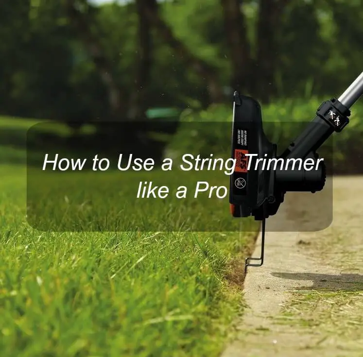 how to use a string trimmer like a pro